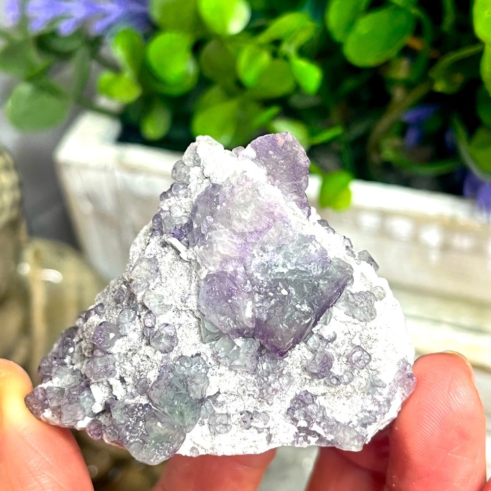 Candle Quartz with Fluorite from Inner Mongolia